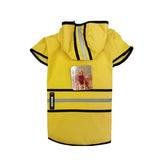 SPOT Rainy Days Slicker - Yellow Dog Rain Jacket With Hood, Reflective Strip for Safety, Leash Hole & Adjustable Velcro Belly Strap, 100% Polyester Water Resistant Pet Raincoat - X-Large, 21in Long