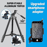 80x600mm AZ Telescope, Travel Telescopes for Adults Astronomy Beginners with 13 Pieces Telescope Accessories Kit