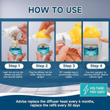 6-in-1 Calming Plug-in for Dogs with 2 Diffuser + 4 Refills, 120 Days Anxiety Relief Stress Appeasing Pheromone Diffuser