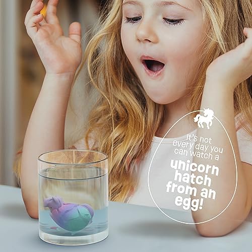 Dan&Darci Unicorn Hatching Surprise Eggs for Kids - 6 Pack - Grows 600% - Unicorn Toys for Girls & Boys Age 3-8 - Birthday Gift Ideas and Party Favors for 3+ Year Old Girl - Gifts for Ages 3 4 5 6 7 8
