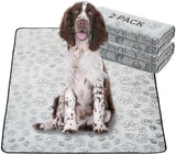 Qeils Reusable Puppy Pads, 2 Pack Washable Pee Pads for Dogs, Non Slip Wee Wee pad, Absorbent and Leakproof Training Mats for Potty, Crate, Playpen, Bed, Sofa, 48"x 30"
