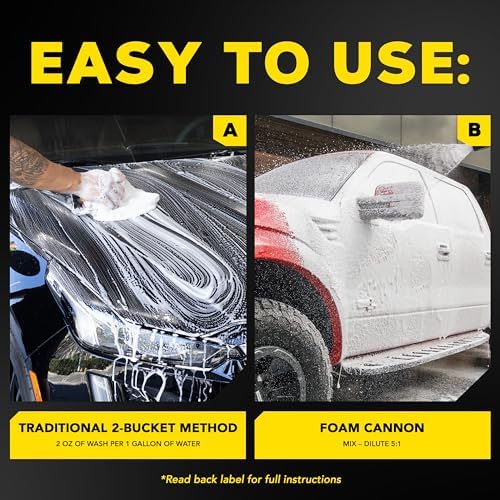 Meguiar's Gold Class Car Wash - Professional Results in Foam Cannon or Bucket - Get a Clean and Glossy Finish That is Safe for All Paint Types - 64 Oz