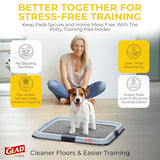 Glad for Pets Black Charcoal Puppy Pads, 23"x23" Disposable Training Pads That Absorb Urine & Neutralize Odor with Activated Carbon - 100 Count