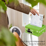 Cat Litter Box Robot 4 and 3 Waste Bags, 60 Pack Automatic Litter Box Bags, Thick Heavy Duty Cat Litter Box Liner Bags