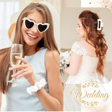 Bridal Shower Gifts for Women Bride To Be Gift Set Bride Hair Clip Claw Clip Accessories Bride Hair Scrunchie Bride Sunglasses Bachelorette Party Wedding Gifts