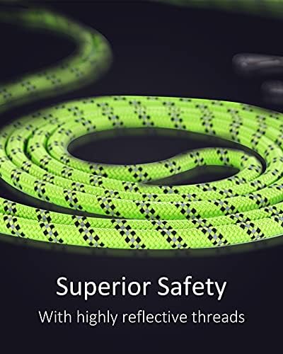 100FT Extra Long Dog Leash for Dog Training, Reflective Threads Check Cord Dog Leash, Heavy Duty Dog Lead for Large Medium Small Dogs Outside Walking, Playing, Camping, or Yard