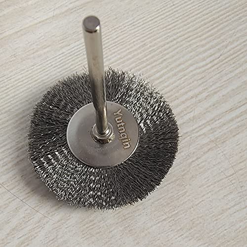 69Pcs Abrasive Wheel Buffing Polishing Wheel Wire Brushes Set for Rotary Tool Accessories,Shank 3mm Mini Brush Polishing Kit,for Power-Operated Grinders