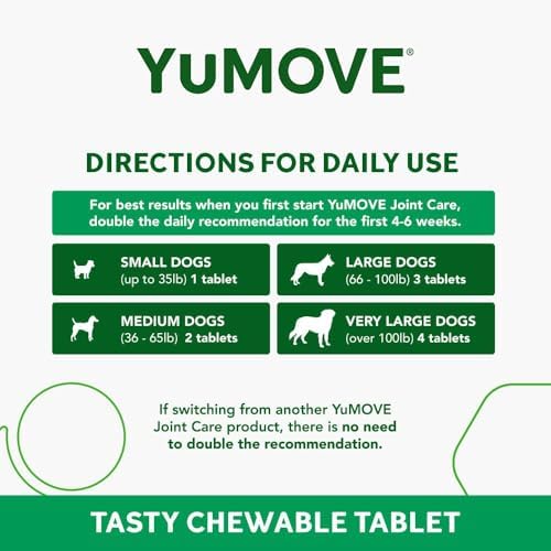 Adult Dog Tablets | Hip and Joint Supplement for Dogs with Glucosamine, Chondroitin, Hyaluronic Acid, Green Lipped Mussel | Dogs Aged 6 to 8 | 120 Count Tablets, Treat Colored