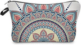 Deanfun Cosmetic Bag for Women, Mandala Flowers Waterproof Makeup Bags Roomy Toiletry Pouch Travel Accessories Gifts (50965)