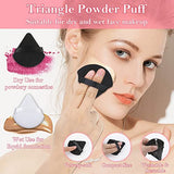 Disposable Makeup Applicators Accessories Kit Makeup Artist Supplies with Mixing Tray Mascara Wands, Lip Brushes, Hair Clips Triangle Puff for Face with Storage Box