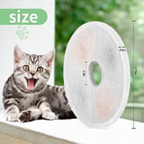 12 Pack Cat Water Fountain Replacement Filters Fit for 3L Flower Water Dispenser Automatic Pet Dog Cat Fountain Filter