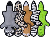 SHARLOVY No Stuffing Dog Toys Crinkle Squeaky, Long Lasting Chews for Aggressive, Durable Plush Dog Puppy Chew Toys for Teething, with 6 Tough Layers for Small Medium Large Breed