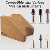 Guitar Neck Rest, Natural Cork Guitar Neck Support Pillow Cradle Holder, String Instrument Luthier Tool for String Changing, Repair, Cleaning, Guitar Workstation, Guitar Accessories