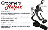 Groomers Helper® Tether Repair Kit - Pet Grooming, Bathing & Trimming Tools (Black)