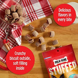 Milk-Bone Stuffed Dog Treats with Real Bacon & Beef, 10 Ounce (Pack of 5), Crunchy Biscuit with Soft & Chewy Filling