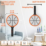 LUOJIBIE Electric Fly Swatter, Bug Zapper Racket Rechargeable Mosquito Zapper Handheld Fly Zapper with Hanging Ring for Home Indoor Outdoor, Large Size-2 Pack