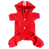 MeowWow Small Puppy Fleece Sweatshirt - 4 Legs Dog Jumpsuit & Cat Apparel - Winter Clothes for Small Dogs & Medium Dogs