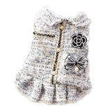 Designer Dog Dress for Small Dogs Puppy Teacup | Cute Stylish Pet Outfit – Luxury Puppy Clothes for French Bulldog, Chihuahua, Dachshund, Maltese, Yorkie, Cats – Fashion Apparel