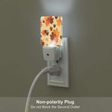 Plug-in LED Night Light, Maple Leaf Fall Set of 2 Dusk-to-Dawn Auto Sensor Decor Lamp