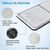 HiTauing 8 Pack PF-L Carbon Cartridge for Top Fin Silenstream PF20, PF30, PF40 and PF75 Power Filters