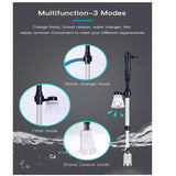 LONDAFISH Electric Fish Tank Vacuum Cleaner Syphon Operated Gravel Water Filter Cleaner Sand Washer