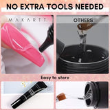 Makartt Champagne Nail Rhinestone with Gel Nail Glue for Gems 15ML Strong Adhesive Nail Rhinestone Glue Round & 3D Shape Flatback Nail Crystal Diamond for Nail Charm Accessories Jewels Decoration
