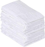 White Flour Sack Towels [12 Pack - 28 x 28 Inch] 100% Cotton Tea Towels for Cleaning & Drying - Highly Absorbent Kitchen Dish Cloth