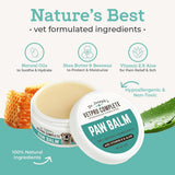 Dr. Joseph's VetPro Complete Dog Paw Balm for All Dogs and Cats, Natural Protection and Soother for Dry Pads and Noses, Vet Formulated Paw Butter and Dog Foot Cream, Nose Balm and Feet Protection