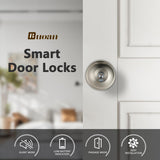 Fingerprint Door Lock, Smart Fingerprint Door Knob with Lock, Biometric Door Lock, Keyless Thumbprint Entry Door Lock for Bedrooms, Hotels, Apartments, Offices and Garages