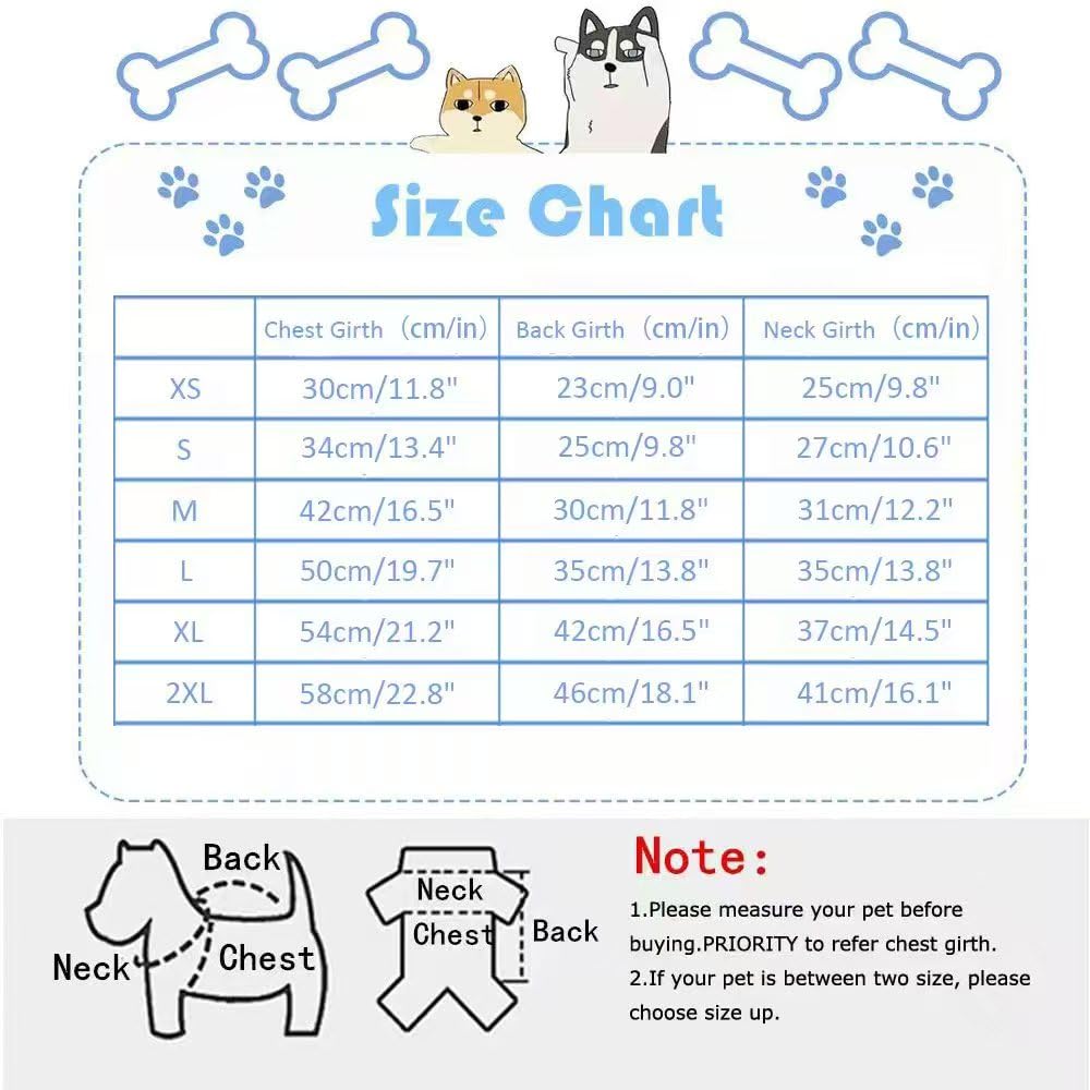 Fleece Dog Pajamas 2 Pack,Turtleneck Thermal Dog Pjs Dog Jumpsuit Pet Outfits Warm Dog Onesie Soft Puppy Clothes for Small Sized Dogs and Cats (Green, XL)