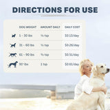 Four Leaf Rover Better Bones Bone Meal for Dogs - Dog Calcium Supplement for Healthy Joints, Teeth, & Bones - from 100% Grass-Fed New Zealand Beef Bone