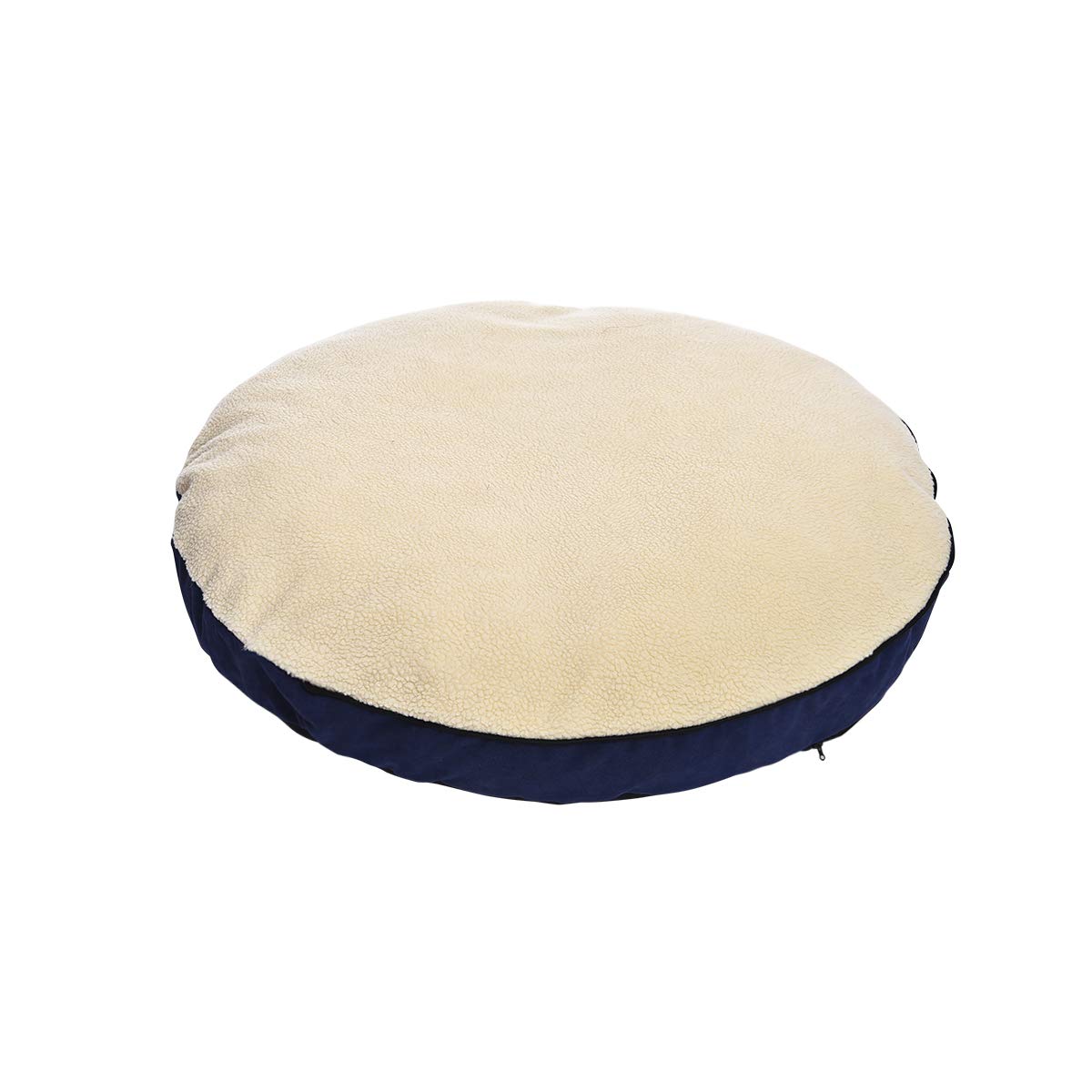 Amazon Basics Pet Cave Bed for Dog, With Removal Nesting Cave Cover, Fits up to 35lbs Pets, 30 x 30 x 12.5 inches, Blue
