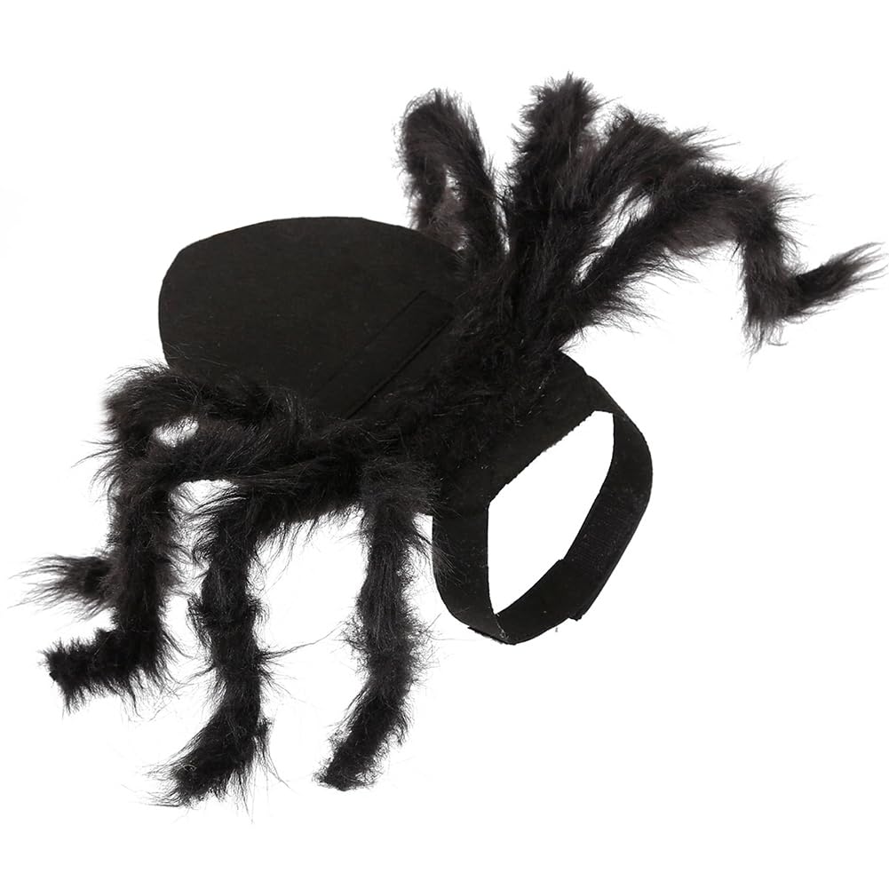 TITA-DONG Halloween Tarantula Costumes, Spider Dog Costume, Artificial Spider Legs, Plush Spider Clothes for Halloween Decorations Accessories(M)
