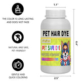 Eyaeyao Black Dog Hair Dye, 17.5 Fl Oz Large Capacity Pet Safe Dye, Pet Grooming, Permanent Pet Hair Dye Stain, Safely Used, Dog Grooming, Pet Dye Bright Color for All Pets Fur Dye (Black, 17.5 Fl Oz)
