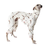 HDKUW Italian Greyhound Sweater, Polar Fleece Turtleneck Dogs Outfit Onesie Clothes, Winter Warm Nordic Dog Pajamas for Afghan Hound Whippet Borzoi Saluki Giraffe XL