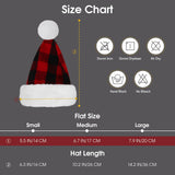 Queenmore Dog Christmas Hat, Dog Santa Hats for Large Dogs, Pet Soft Plush Santa Clause Hats for Cats, Funny Festive Xmas Costume Headwear for Small Medium Large Dogs with Adjustable Band, L Red
