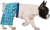 HDE Dog Swim Trunks Hawaiian Board Shorts Beach Pool Swimsuit for XS to XXL Dogs Sharks - S