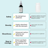 ROZJOVU Activated Charcoal Gel for Dogs for Poisoning, 100 ml Dog First Aid Activated Charcoal, Quickly Absorbs Toxins Ready Rescue for Dogs， Supports Diarrhea & Gas Relief