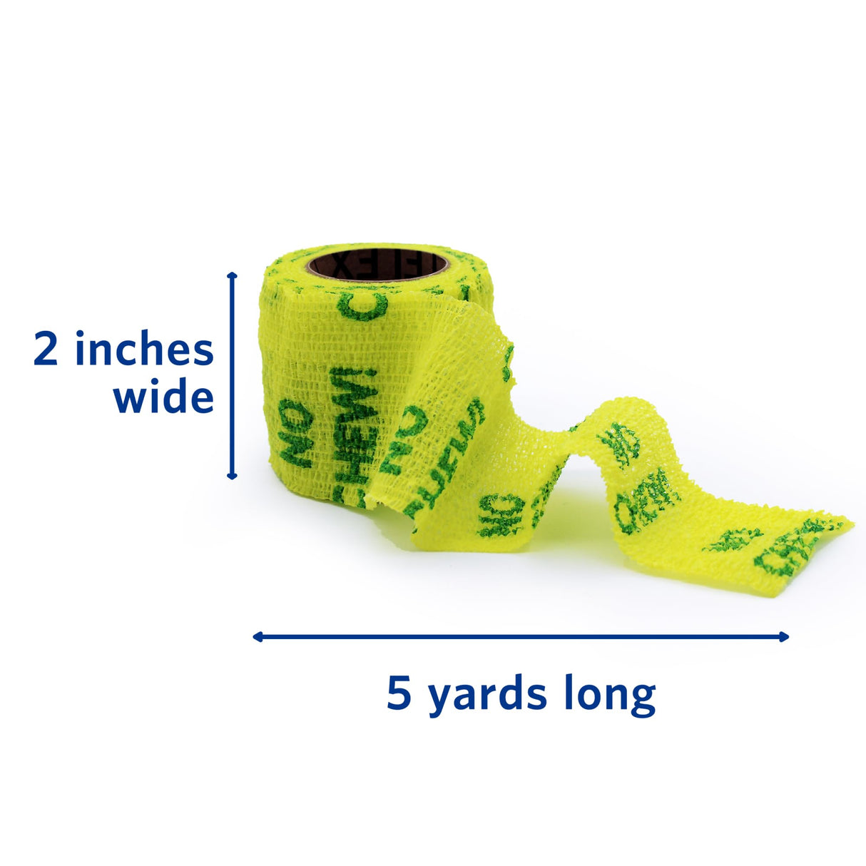 OVIK Health PetFlex No Chew – Flexible Self-Adhering Elastic Bandage for Wound Care – First Aid Wrap for Small Animals Like Dogs, Cats, and Other Pets - 2 inch, 6 Rolls