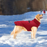 Geyecete Dog Winter Warm Coat Dogs Winter Jacket Windproof Snowproof,Pet Outdoor Jackets Dog Jacket for Small Medium Large Dogs-Red-M