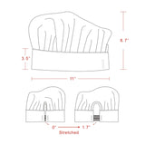 yotache Chef Apron Set, Chef Hat and Kitchen Apron Adult Adjustable White Apron Baker Costume for Men and Women, 1 Set (33" L x 26" W)