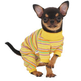 LOPHIPETS Dog Pajama Onesie for Small Dogs Teacup Chihuahua Yorkie Puppy Cat Clothes Apparel-Yellow/XXS