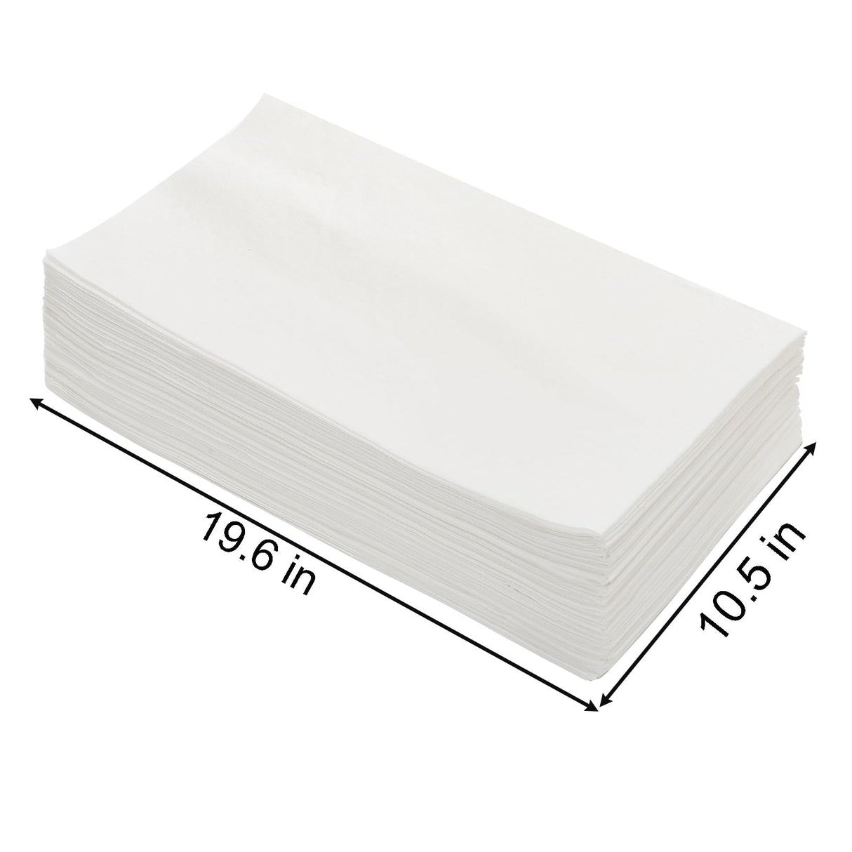 Okllen 200 Pcs Bird Cage Liners, 11x20 Inch Disposable Cage Paper Liners Pad Absorbent Non-Woven Tray Liners for Parrot Parakeet Finch Canary Pet Bird, White