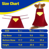 Red Dog Hero Costume Cape for Halloween and Parties (Medium)