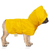 LeerKing Raincoat for Dogs - Hooded with Leash Hole, Waterproof Double Layer Coat Jacket with Lining, 10 Sizes for Small Medium and Large Dogs,Yellow,3XL