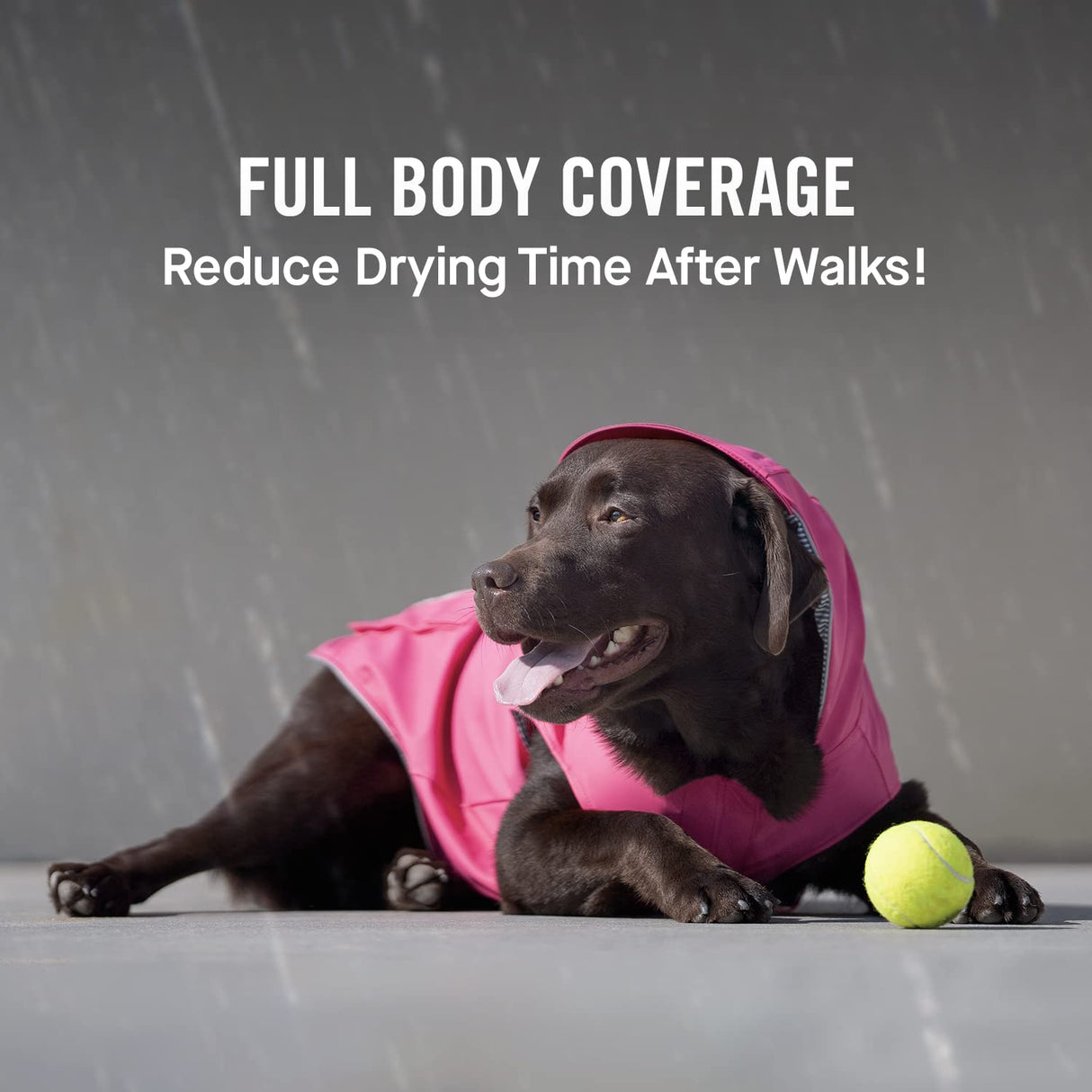 Canada Pooch Torrential Tracker Dog Rain Jacket - Easy On, Adjustable Full Body Coverage, Waterproof, Functional Pockets, Reflective Trim Rain Coat for Dogs, Great for Dogs