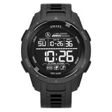 KXAITO Men's Watches Sports Outdoor Waterproof Military Watch Date Multi Function Tactics LED 46mm Face Alarm Stopwatch for Men (8105 Black All)