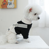 Dog One-Piece Outfit Puppy Cute Sweater Shirt Corduroy Pants Dog Comfortable Soft Overalls Pet Stylish Fall Winter Clothes for Small Dogs Chihuahua Dachshund Daily Holiday Jumpsuit Costume
