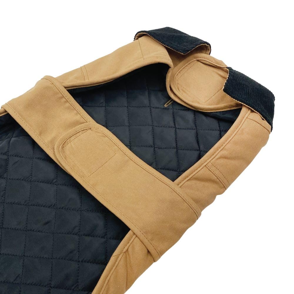 Best Furry Friends Duck Canvas Coat for Dogs, Khaki, Medium