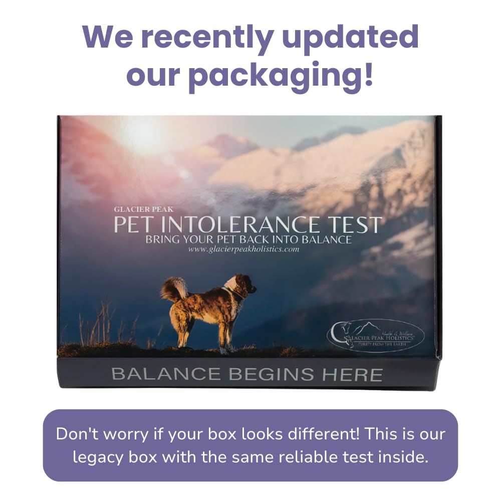 Glacier Peak Holistics, The Original Pet Intolerance Test - Screen Over 395 Food and Environmental Stressors, A Hair and Saliva Kit for Cat and Dog Sensitivities (Results in 7-10 Business Days)